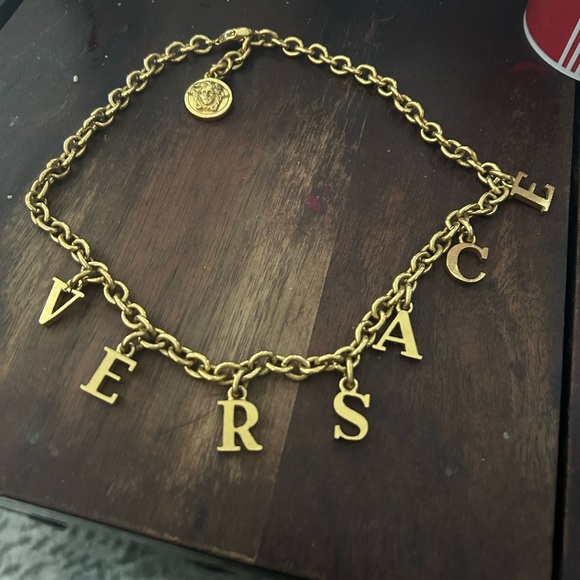 Vintage Versace Letters Necklace - Picture 3 of 4